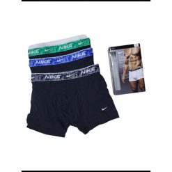 Bokserki Nike Trunk Dri-Fit Everyday Cotton 3pk U9L KE1008. Czarne bokserki Nike, l, bez wzorów. Za 160.74 zł.