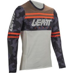 Longsleeve rowerowy męski Leatt MTB Gravity 4.0. Niebieskie bluzki z długim rękawem LEATT, l, bez wzorów, bez kołnierzyka, bez ramiączek. Za 299.99 zł.