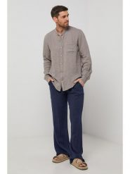 Lin Passion Koszula w kolorze szarobrązowym rozmiar: XL/XXL. Brązowe koszule Lin Passion, xl, bez wzorów, z bawełny, bez kołnierzyka, bez ramiączek. Za 128.95 zł.