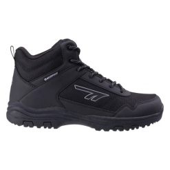 Buty trekkingowe Hi-Tec Tolun. Czarne buty turystyczne Hi-tec, bez wzorów, bez zapięcia, trekkingowe. Za 285.54 zł.