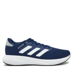 Buty do biegania adidas. Niebieskie buty do biegania Adidas, bez wzorów, bez zapięcia, do biegania. Za 179.99 zł.