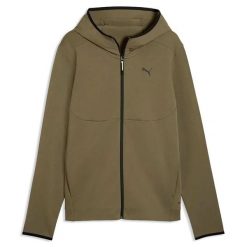 Bluza Puma Pumatech Full-Zip Hoodie Dk Dorośli. Zielone bluzy z kapturem Puma, l, bez wzorów, z bawełny, z kapturem. Za 369.99 zł.