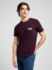 MESKA KOSZULKA LEE MEDIUM WOBBLY LEE TEE DEEP WINE 112370506. T-shirty Lee, l, bez wzorów, bez kołnierzyka, bez ramiączek. Za 79.99 zł.