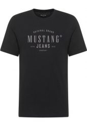 Męski T-Shirt Mustang Style Alex Black 1018006 4142. Czarne t-shirty Mustang, m, bez wzorów, bez kołnierzyka, bez ramiączek. Za 79.99 zł.
