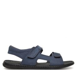 Sandały Lasocki. Niebieskie sandały Lasocki, bez zapięcia. Za 149.99 zł.