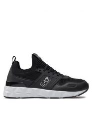 EA7 Emporio Armani Sneakersy X8X175 XK380 Q739 Czarny. Czarne buty sportowe casual EA7 Emporio Armani, bez wzorów, z materiału, bez zapięcia. Za 699.99 zł.