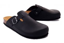 DR. BRINKMANN 600055-05 navy, klapki profilaktyczne męskie. Niebieskie klapki Dr. Brinkmann, ze skóry. Za 227.92 zł.