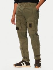 Aeronautica Militare Spodnie cargo 262PA1387UCT01493 Zielony Regular Fit. Zielone spodnie materiałowe Aeronautica Militare, m, bez wzorów, z bawełny. Za 1,189.00 zł.