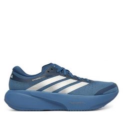 Buty do biegania adidas. Niebieskie buty do biegania Adidas, bez wzorów, bez zapięcia, do biegania. Za 649.99 zł.