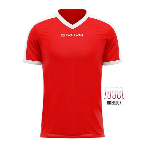 Koszulka piłkarska dla dorosłych Givova Revolution Interlock. Białe t-shirty sportowe Givova, bez wzorów, bez ramiączek, do biegania. Za 32.50 zł.
