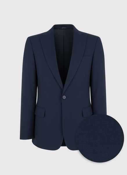 PAKO LORENTE – Granatowa marynarka garniturowa. Garnitury Pako Lorente, m, bez wzorów, z elastanu, młodzieżowe. Za 999.99 zł.