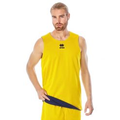 Odwracalny podkoszulek Errea Chicago. Niebieskie podkoszulki ERREA, bez wzorów, bez ramiączek. Za 178.00 zł.