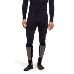 Legginsy Falke Warm. Niebieskie legginsy długie sportowe Falke, xl, bez wzorów, z dzianiny. Za 289.15 zł.