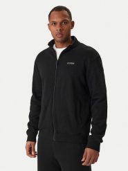 Guess Bluza Z6RQ16 KAIJ1 Czarny Regular Fit. Czarne bluzy Guess, m, z aplikacjami, z bawełny, bez kaptura. Za 349.99 zł.