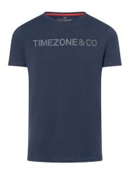Timezone Koszulka w kolorze granatowym rozmiar: L. Niebieskie bezrękawniki Timezone, l, bez wzorów, z bawełny, bez kołnierzyka, bez ramiączek. Za 59.95 zł.