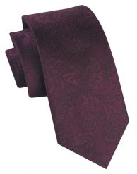 Klasyczny, Męski Krawat Alties - Kolor Wina, Deseń w Kwiaty. Czerwone krawaty i muchy Alties, bez wzorów, z tkaniny. Za 49.00 zł.