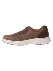 Clarks Skórzane sneakersy "Craftwell" w kolorze brązowym rozmiar: 44. Brązowe buty sportowe casual Clarks, bez wzorów, bez zapięcia. Za 169.95 zł.