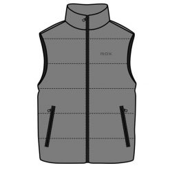 Kamizelka Rox R-nevis Szara. Szare kurtki przeciwdeszczowe ROXON, m, bez wzorów, z puchu, bez kaptura. Za 198.99 zł.