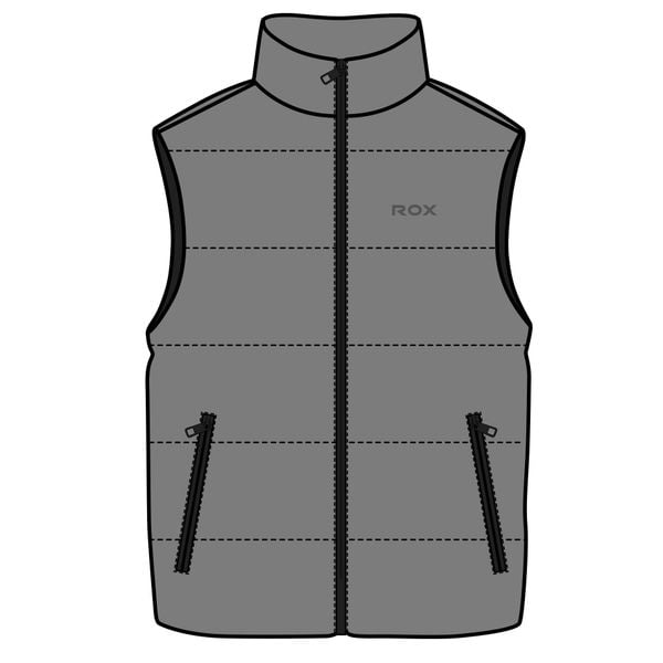 Kamizelka Rox R-nevis Szara. Szare kurtki przeciwdeszczowe ROXON, m, bez wzorów, z puchu, bez kaptura. Za 199.99 zł.