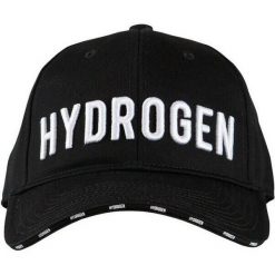 Czapka tenisowa unisex Hydrogen Icon Cap. Czarne czapki z daszkiem HYDROGEN, bez wzorów, z bawełny. Za 219.99 zł.