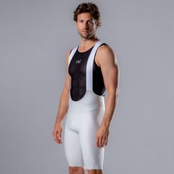 Męskie spodenki kolarskie z szelkami Intermediate z wkładką. Czerwone spodenki rowerowe ACELERA, l, bez wzorów, z materiału, rowerowe. Za 259.99 zł.