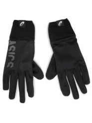 Asics Rękawiczki Męskie Running Gloves 3013A033 Czarny. Czarne rękawiczki ASICS, bez wzorów, z materiału. Za 79.99 zł.
