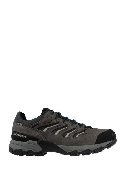 Buty trekkingowe męskie Moraine GTX. Szare buty turystyczne Scarpa, bez wzorów, z gore-texu, bez zapięcia, trekkingowe, gore-tex. Za 804.99 zł.