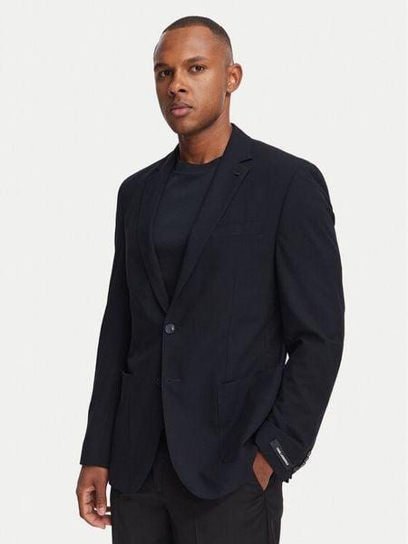 KARL LAGERFELD Marynarka 155280-562034 Granatowy Slim Fit. Niebieskie garnitury KARL LAGERFELD, m, bez wzorów, z wiskozy. Za 1,409.00 zł.