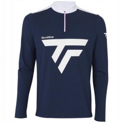Bluza tenisowa męska Tecnifibre Thermo Sweater. Niebieskie bluzy TECNIFIBRE, m, bez wzorów, bez kaptura. W wyprzedaży za 189.00 zł.