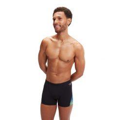 Kąpielówki męskie spodenki kąpielowe Speedo Digital V-Cut. Czarne kąpielówki Speedo, m, bez wzorów. Za 189.99 zł.