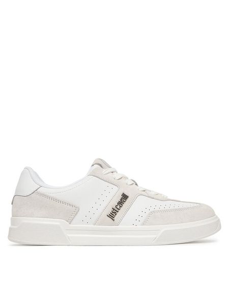 Just Cavalli Sneakersy 80QA3SB2 ZPC12 Biały. Białe buty sportowe casual Just Cavalli, bez wzorów, ze skóry, bez zapięcia. Za 887.99 zł.