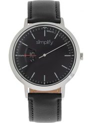 Simplify Zegarek kwarcowy "The 6500" w kolorze srebrno-czarnym rozmiar: onesize. Czarne, analogowe zegarki Simplify, ze stali. Za 173.99 zł.