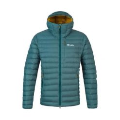 Kurtka z kapturem Rafiki Project. Niebieskie kurtki RAFIKI, bez wzorów, z puchu, z kapturem. Za 862.45 zł.