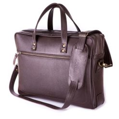Skórzana męska torba na laptopa SOLIER ciemnobrązowa. Brązowe torby na laptopa . Za 579.00 zł.