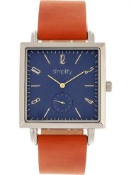 Simplify Zegarek kwarcowy "The 5000" w kolorze srebrno-brązowo-granatowym rozmiar: onesize. Brązowe, analogowe zegarki Simplify, metalowe. Za 217.99 zł.