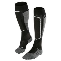 Podkolanówki Falke SK2 Wool. Czarne skarpety Falke, bez wzorów, z poliamidu. Za 221.50 zł.
