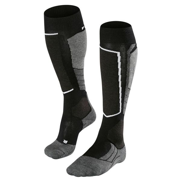 Podkolanówki Falke SK2 Wool. Czarne skarpety Falke, bez wzorów, z poliamidu. Za 221.50 zł.