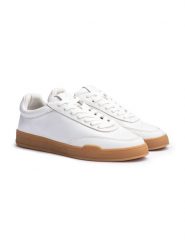 LLOYD Skórzane sneakersy w kolorze białym rozmiar: 45. Białe buty sportowe casual Lloyd, bez wzorów, bez zapięcia. Za 264.95 zł.