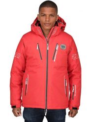 Geographical Norway Kurtka narciarska "Waldo" w kolorze czerwonym rozmiar: XL. Czerwone kurtki narciarskie i snowboardowe Geographical Norway, xl, bez wzorów, narciarskie. Za 355.95 zł.
