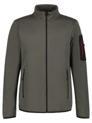 Icepeak Kurtka polarowa "Bredstedt" w kolorze szarobrązowym rozmiar: M. Brązowe kurtki Icepeak, m, bez wzorów, z materiału, bez kaptura. Za 126.95 zł.