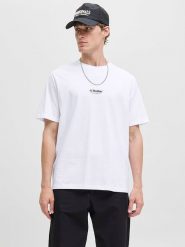 Jack & Jones Koszulka "Jjesoho" w kolorze białym rozmiar: M. Białe bezrękawniki Jack & Jones, m, bez wzorów, z bawełny, bez kołnierzyka, bez ramiączek. Za 48.39 zł.
