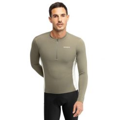 Męska koszulka rowerowa gravel z długim rękawem Kolarstwo Siroko GM3 Trailbla. Zielone bluzy SIROKO, m, bez wzorów, z materiału, bez kaptura. W wyprzedaży za 294.00 zł.