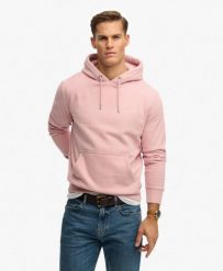 Superdry Essential Logo Hoodie bluza z kapturem luźny krój. Czerwone bluzy z kapturem Superdry, xl, bez wzorów, z bawełny, z kapturem. Za 336.85 zł.