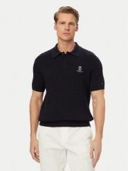 Tommy Hilfiger Polo MW0MW42788 Granatowy Regular Fit. Niebieskie koszulki polo Tommy Hilfiger, m, bez wzorów, z bawełny, bez kołnierzyka, bez ramiączek. Za 569.99 zł.