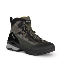 Buty sportowe trekkingowe męskie Aku Adapta Gore-tex wytrzymałe. Czarne buty turystyczne Aku, bez wzorów, z gore-texu, bez zapięcia, trekkingowe, gore-tex. Za 399.00 zł.