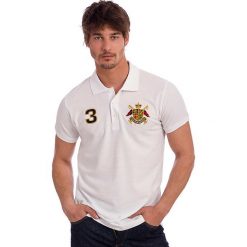 Koszulka polo w kolorze białym. Koszulki polo marki Polo Club. W wyprzedaży za 126.95 zł.