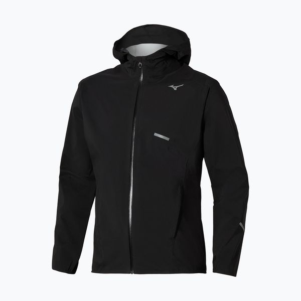Kurtka do biegania męska Mizuno Trail Waterproof 20K Hooded. Czarne kurtki Mizuno, m, bez wzorów, z nylonu, bez kaptura. Za 739.99 zł.