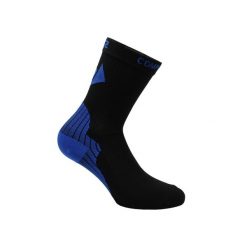 Skarpety kompresyjne Active Socks. Czarne skarpety SIXS, bez wzorów, ze skóry. Za 155.00 zł.