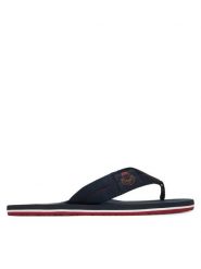 Tommy Hilfiger Japonki Patch Hilfiger Beach Sandal FM0FM05804 Granatowy. Niebieskie japonki Tommy Hilfiger, bez wzorów, z materiału. Za 169.99 zł.