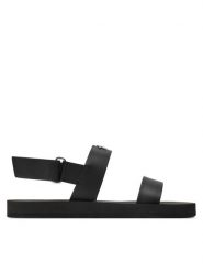 Giuseppe Zanotti Sandały EU30023 Czarny. Czarne sandały Giuseppe Zanotti, ze skóry, bez zapięcia. Za 1,019.00 zł.